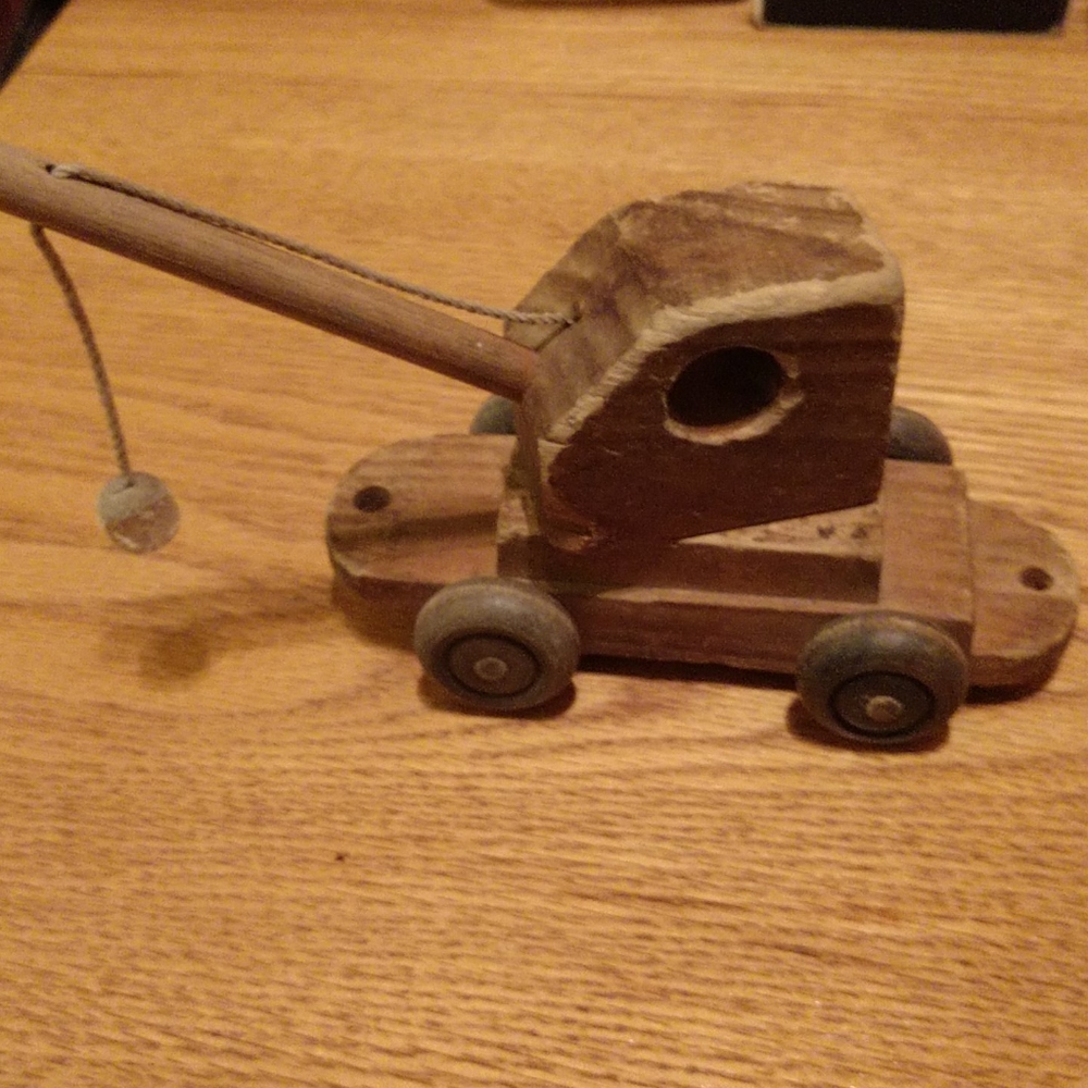 VINTAGE FOLK ART HANDMADE Excavator One Of A Kind